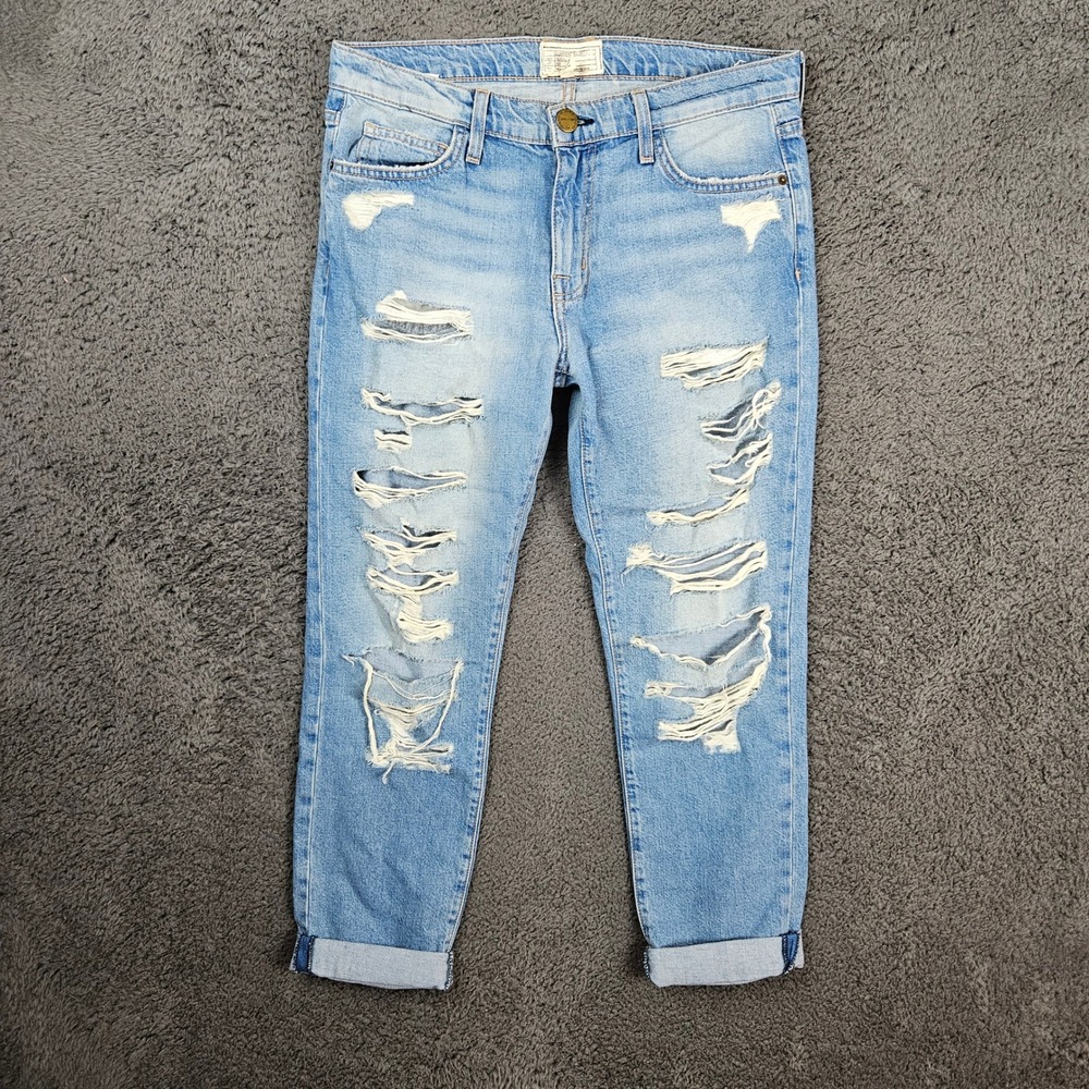 CURRENT ELLIOTT The Fling Distressed Jeans Women's‎ Size 27